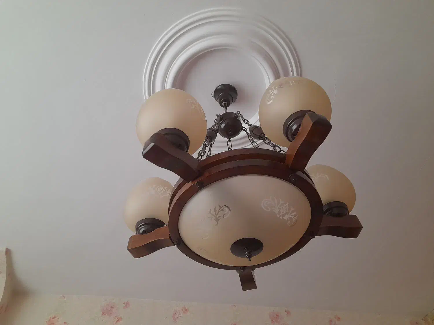 لوستر چوبی|لوستر و چراغ آویز|کرمانشاه, |دیوار