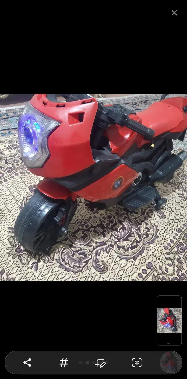 ماشی و موتور شارژی|اسباب‌بازی بچه|قروه, |دیوار