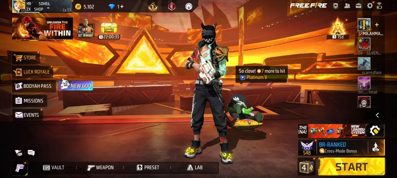 اکانت فری فایر|کنسول، بازی ویدئویی و آنلاین|شیروان (خراسان), |دیوار