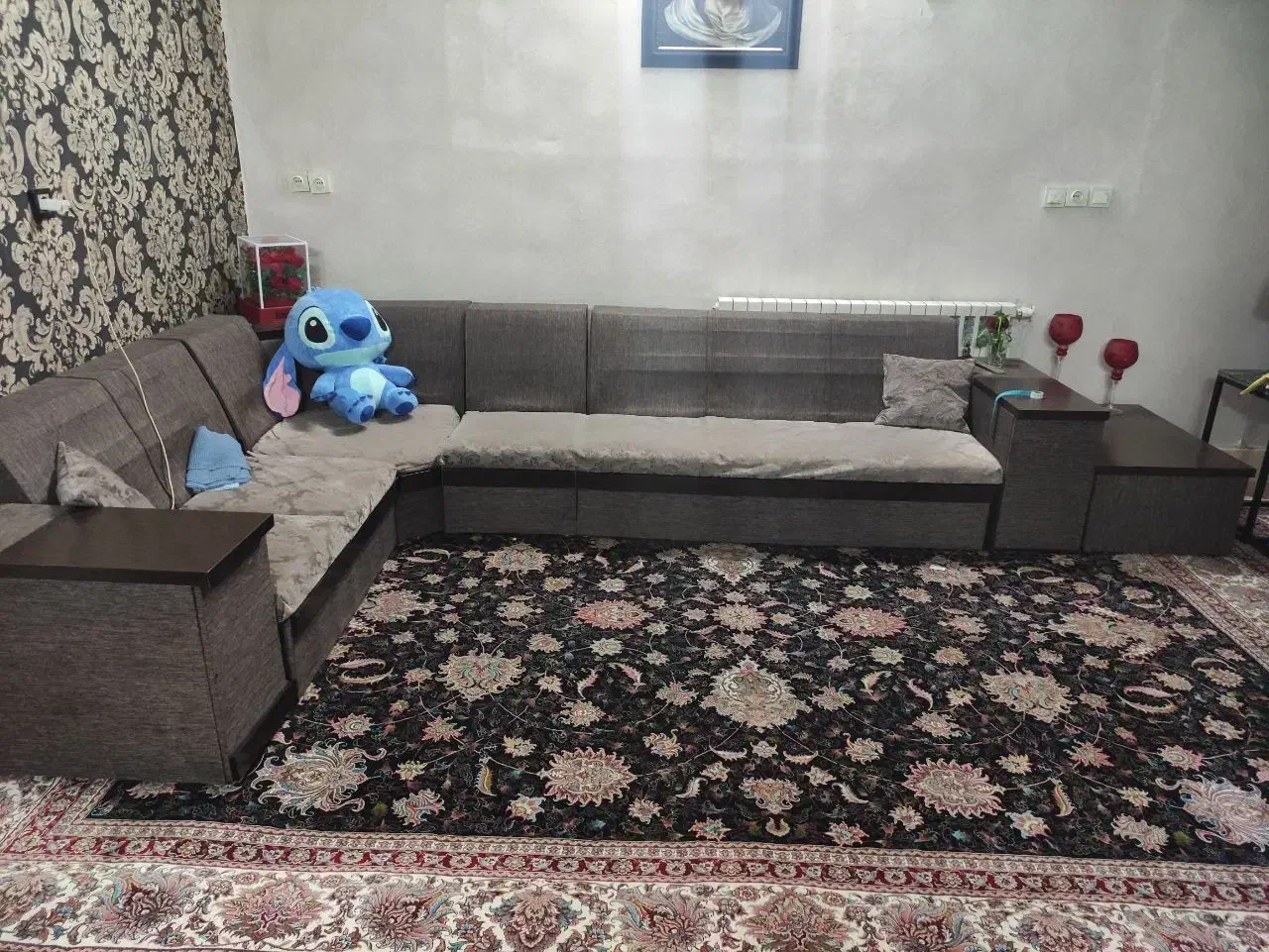 ۱دست مبل ال راحتی|مبلمان خانگی و میز عسلی|ری, شهید غیوری (ابن باویه)|دیوار