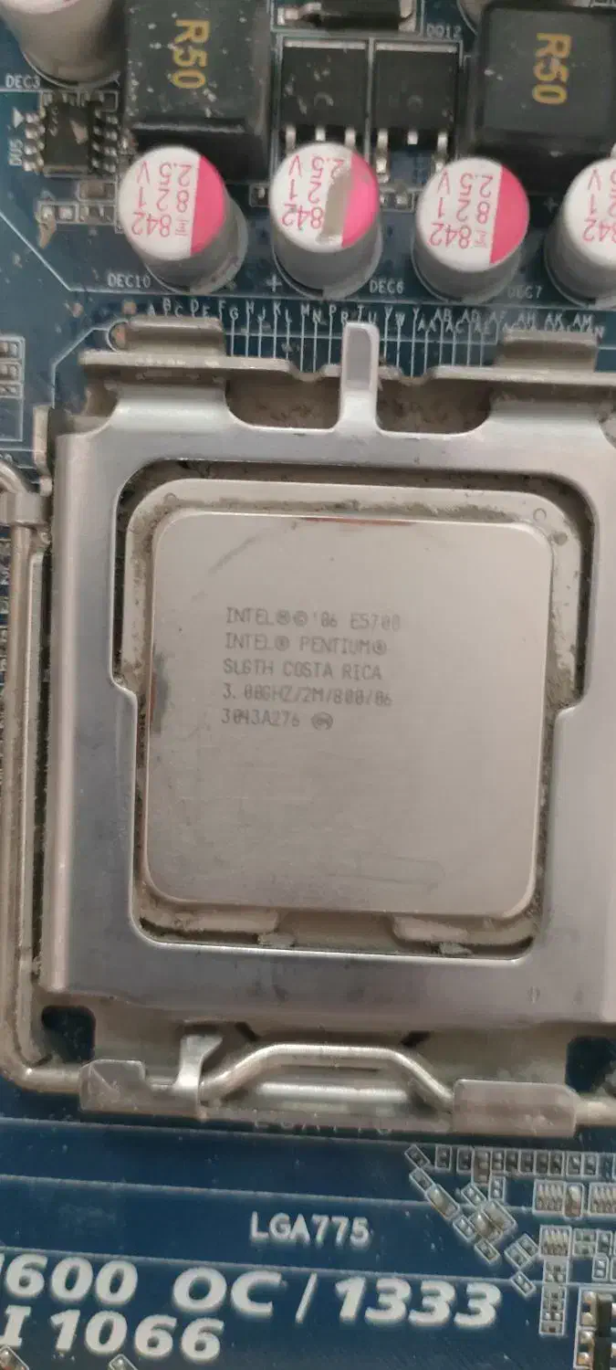 باندل مادربرد ddr2 رم 2گیگ و سیپیو|قطعات و لوازم جانبی رایانه|مرودشت, ثبت احوال|دیوار