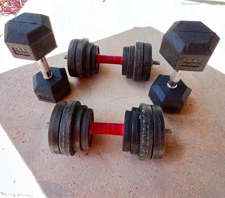 دمبل ۷/۵ ماکسول و ۱۲ متغییر، همه با هم|تجهیزات ورزشی|شیراز, گلشن|دیوار