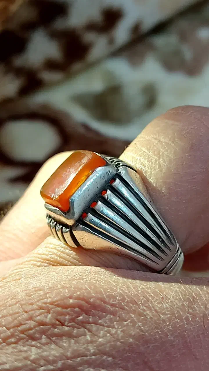 انگشتر نقره یمن کهنه دستساز|کلکسیون اشیاء عتیقه|تهران, فلسطین (میدان انقلاب)|دیوار