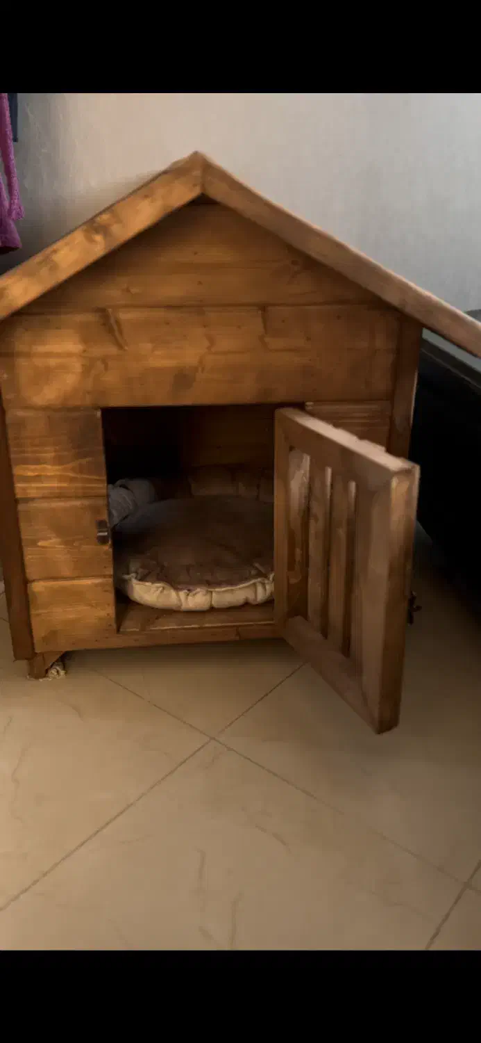 کلبه چوبی سگ  با جای خواب|لوازم جانبی حیوانات|تهران, قیطریه|دیوار