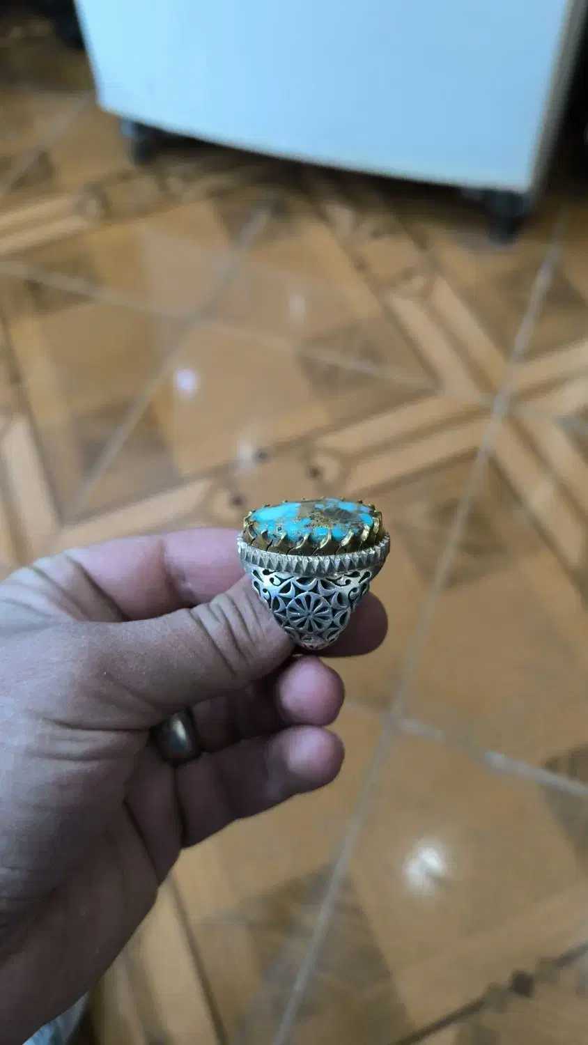 انگشتر فیروزه نیشابوری|جواهرات|نقده, |دیوار