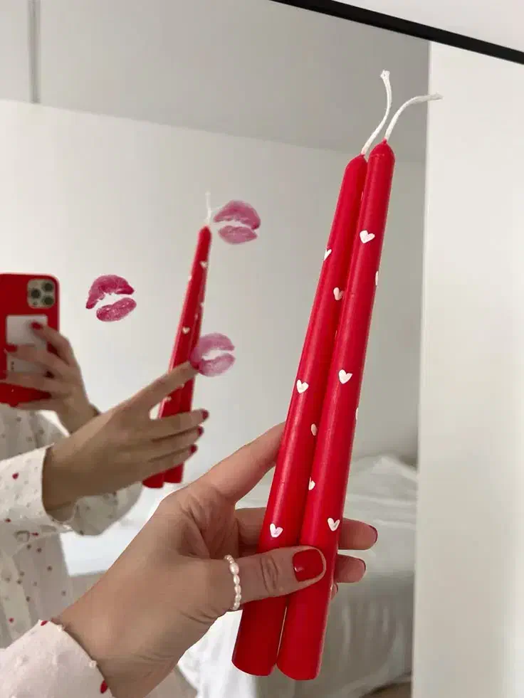 شمع یلدایی کریسمس ولنتاین|صنایع دستی و سایر لوازم تزئینی|قم, زنبیل آباد|دیوار