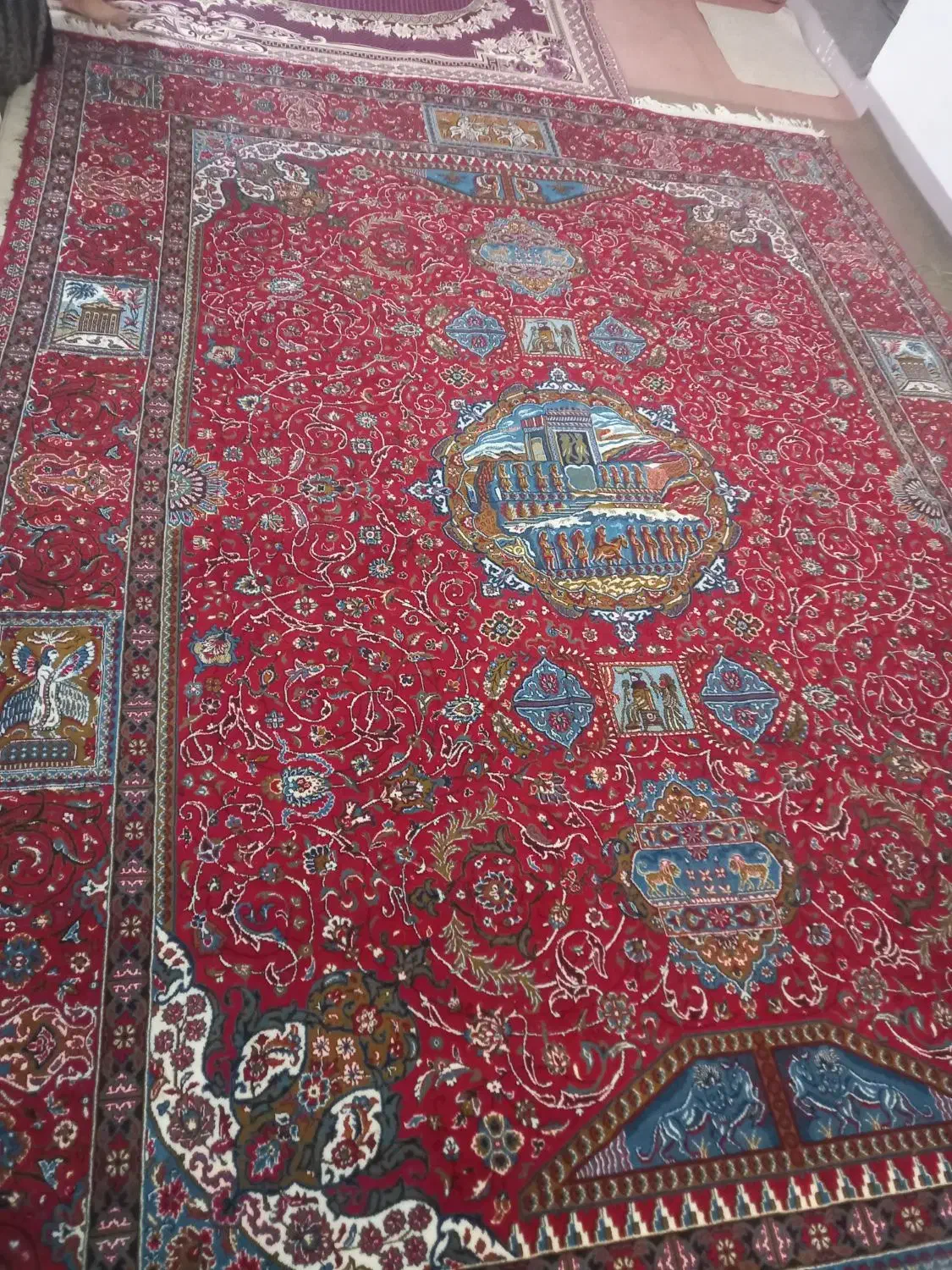 یک عدد فرش قدیمی فروش فوری|فرش|پیشوا, |دیوار