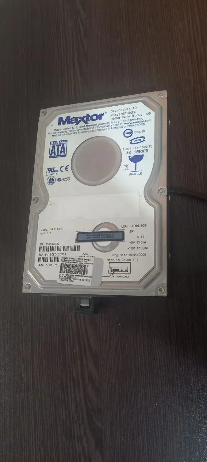 HDD 160G Diamond max 6V16OEO|قطعات و لوازم جانبی رایانه|شهریار, شهریار|دیوار