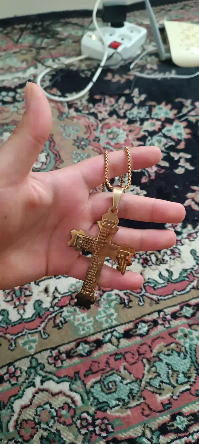 گردنبند مدل صلیب|زیورآلات و اکسسوری|اهر, |دیوار