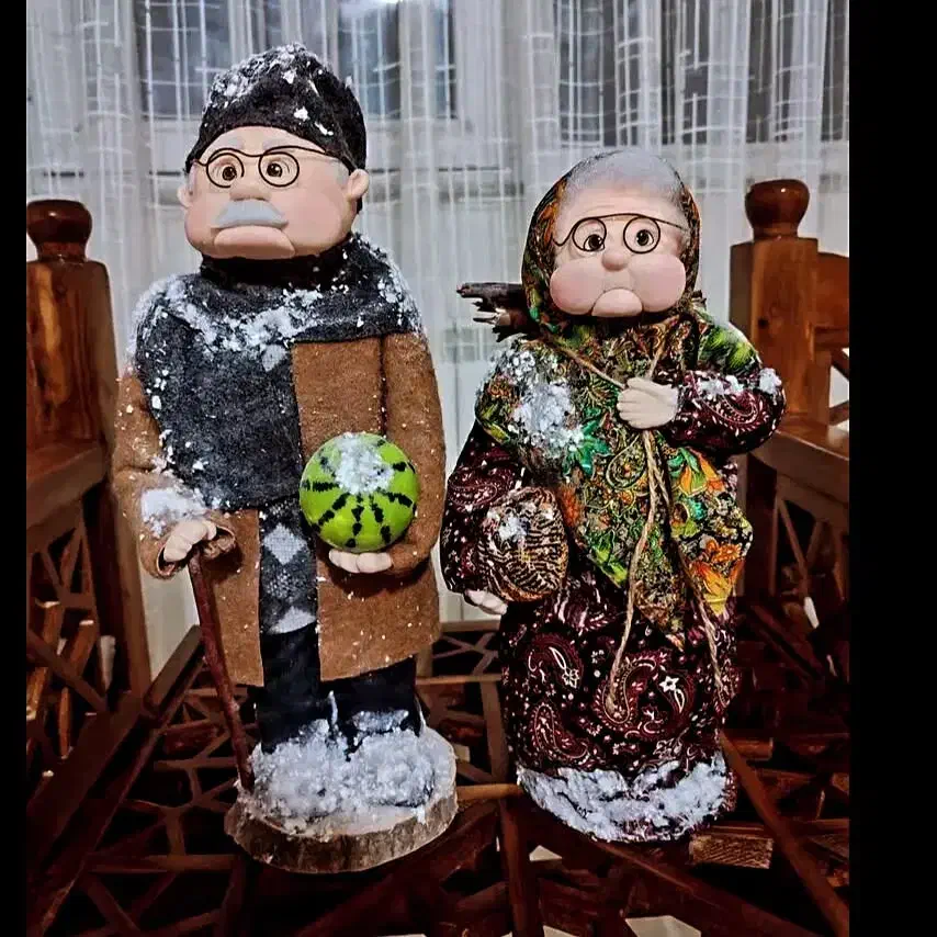 گیفت یلدا (ننه سرما،آدم برفی )|صنایع دستی و سایر لوازم تزئینی|تبریز, |دیوار