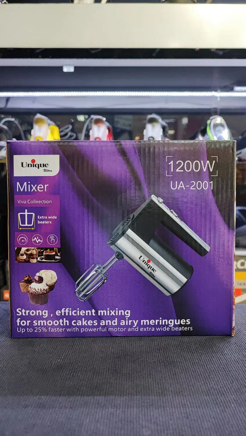 همزن برقی دستی همزن مخلوط کن ۱۲۰۰ وات یونیک Unique|خردکن، آسیاب، غذاساز|تبریز, |دیوار