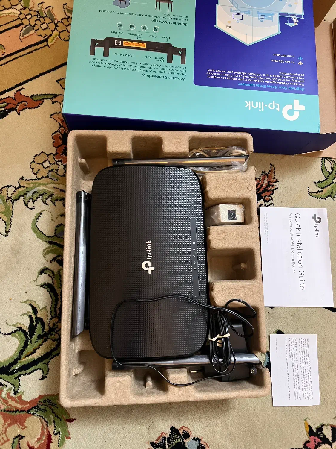 مودم تی پی لینک ای دی اس ال درحدنو آرچر وی آر سیصد|مودم و تجهیزات شبکه|لاهیجان, گلستان|دیوار