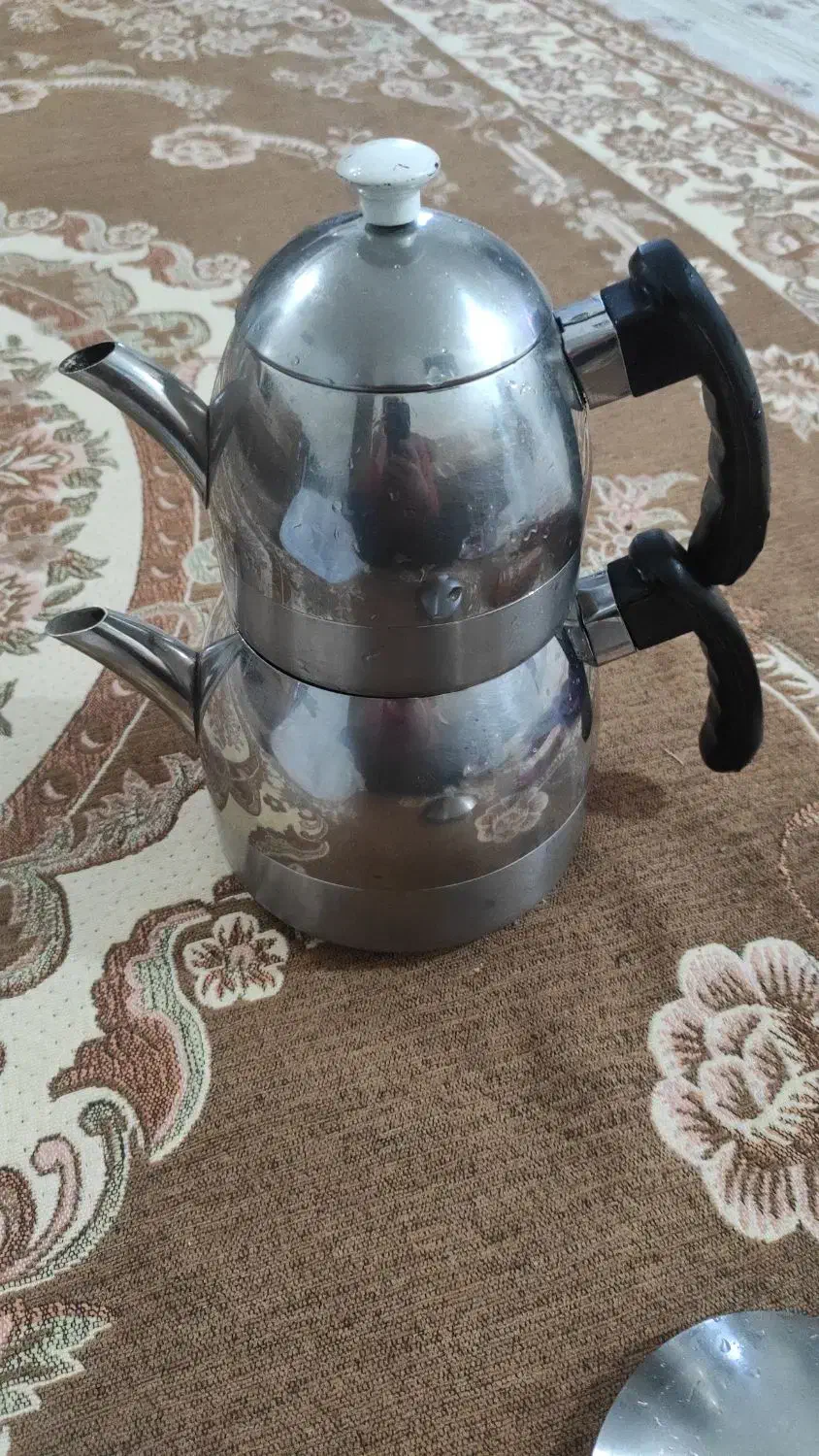 کتریو قوری استیل|قوری، کتری، قهوه‌ساز دستی|سقز, |دیوار