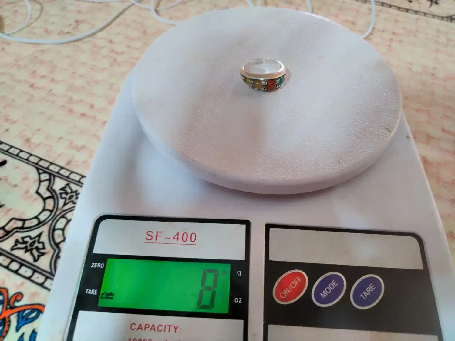 انگشتر عقیق دست ساز پنج سنگ|جواهرات|قم, پردیسان|دیوار