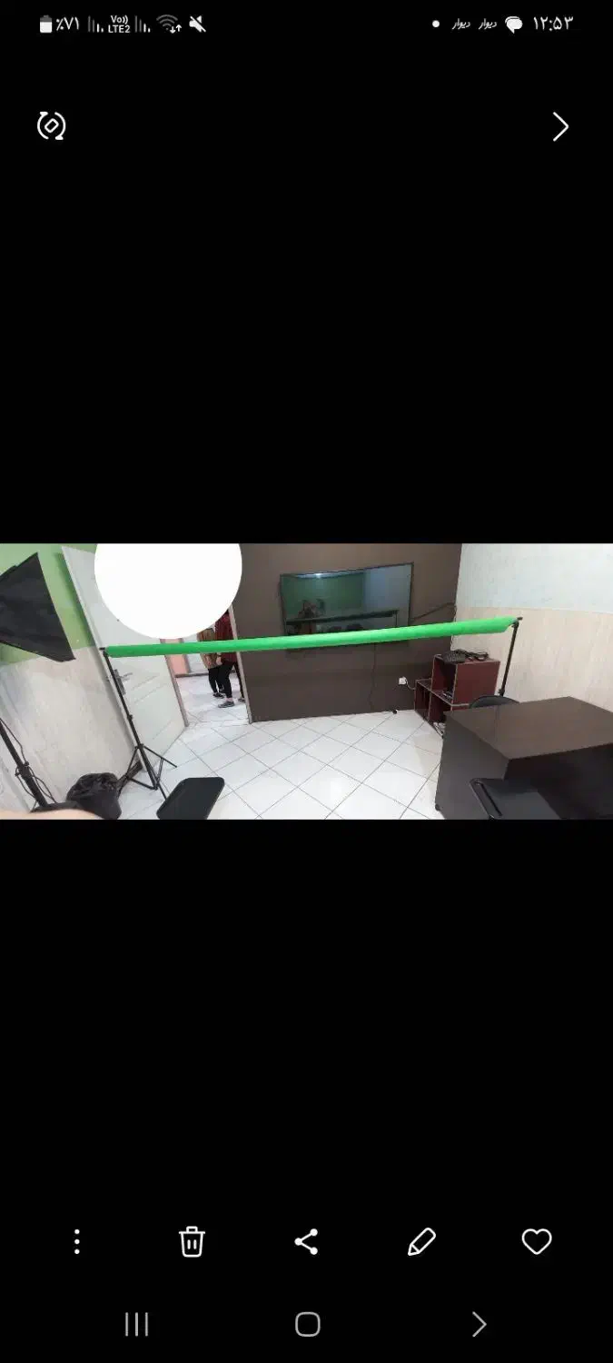 پرده سبز|دوربین عکاسی و فیلمبرداری|تهران, گلستان (شهرک راه آهن)|دیوار