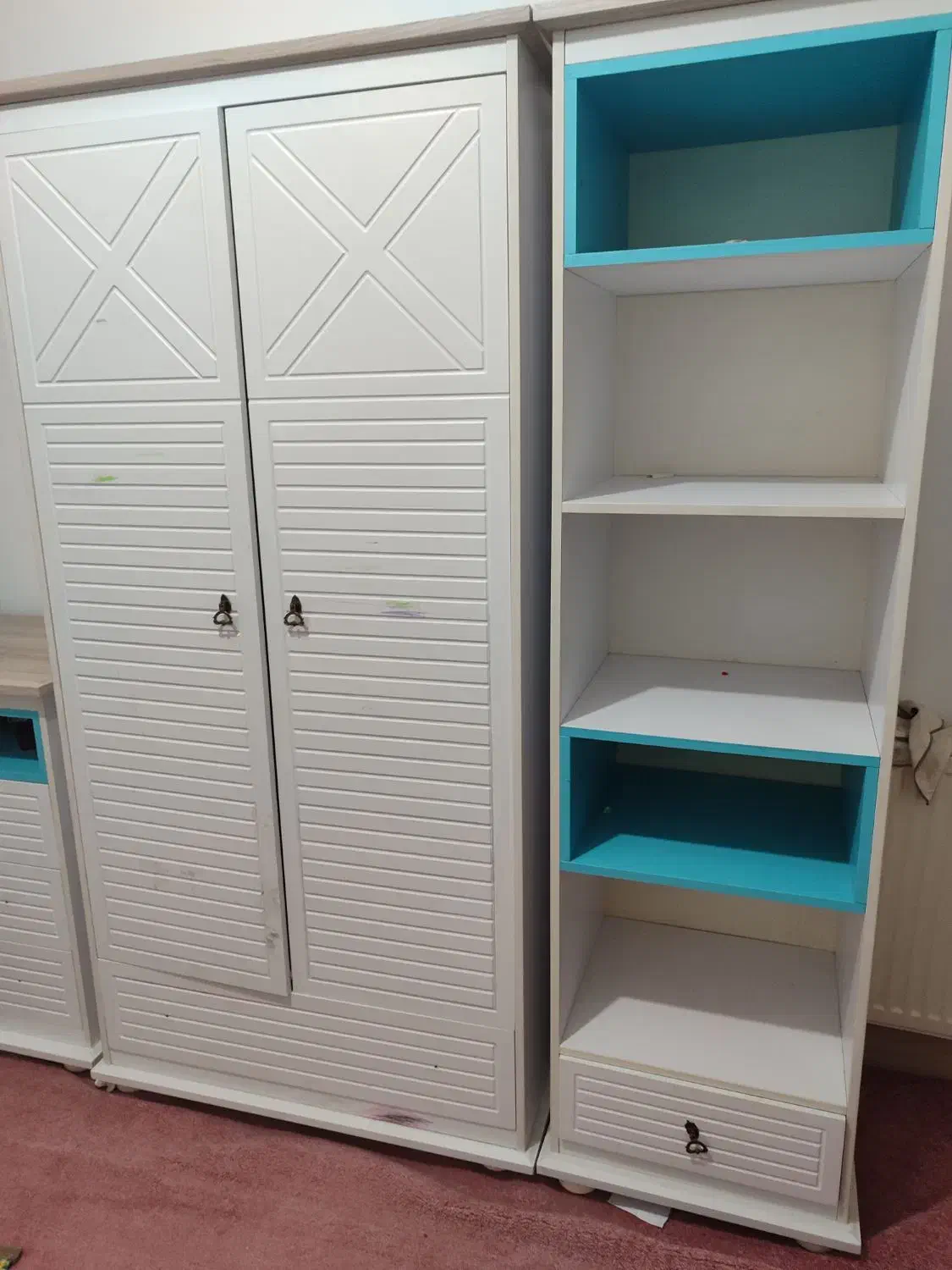 سرویس خواب دونفره و یک نفره|تخت و سرویس خواب|گرگان, |دیوار