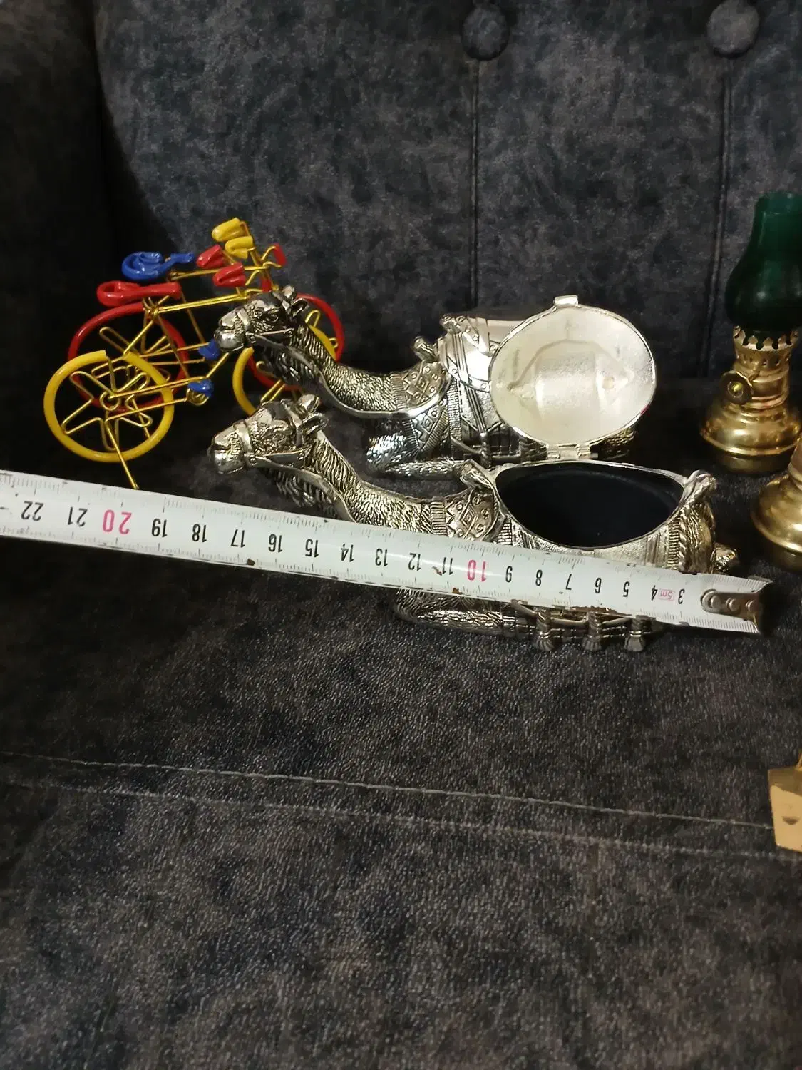 برنجی برنزی مجسمه دکوری ظروف آشپزخانه جاجواهرات|کلکسیون اشیاء عتیقه|تهران, افسریه جنوبی|دیوار