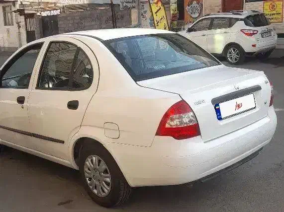 تیبا 1 مدل ۹۵ سفید|خودرو سواری و وانت|رشت, عینک|دیوار