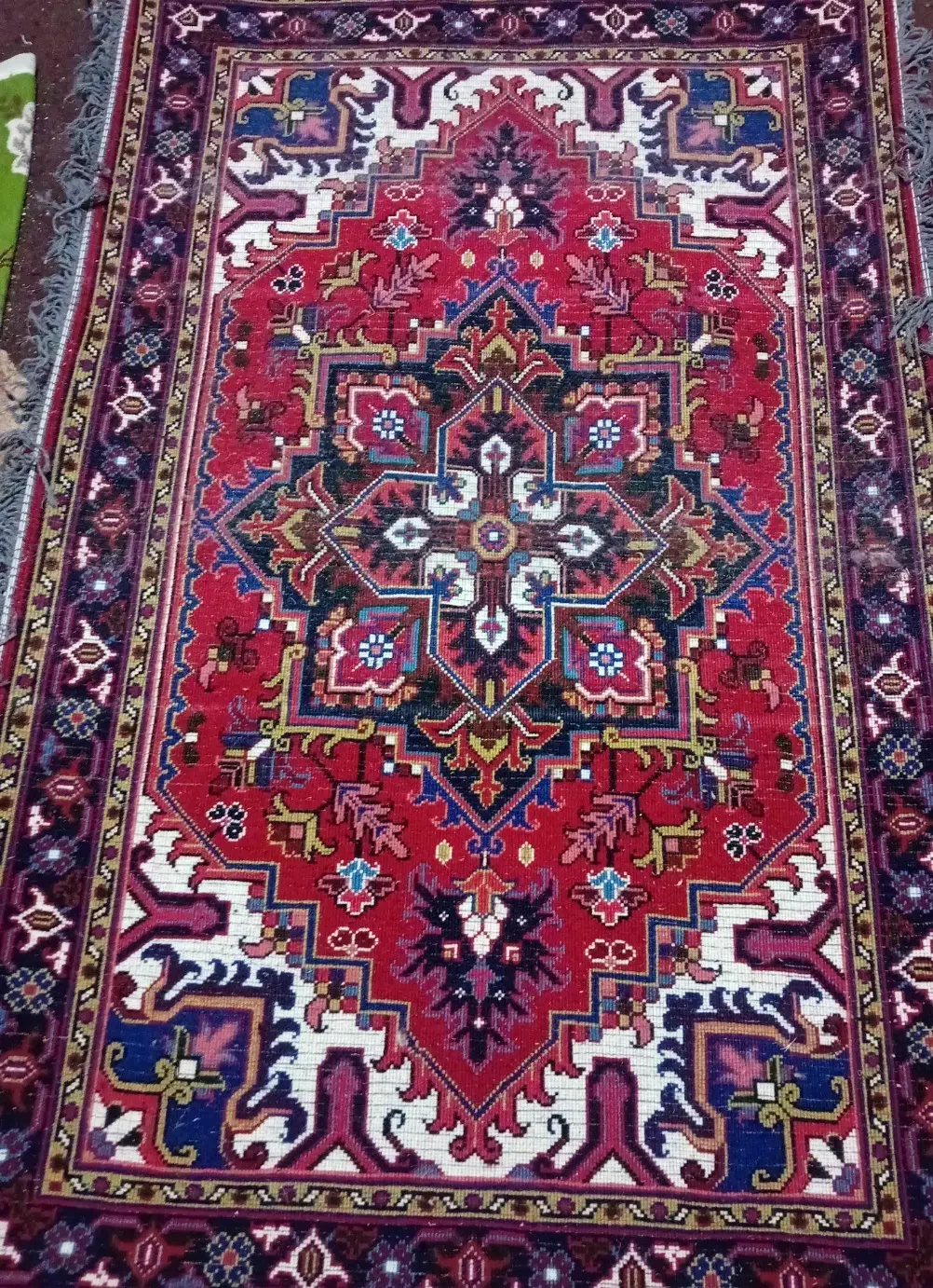 فرش هریس تاجری زرع و نیم یک جفت|فرش|میانه, |دیوار