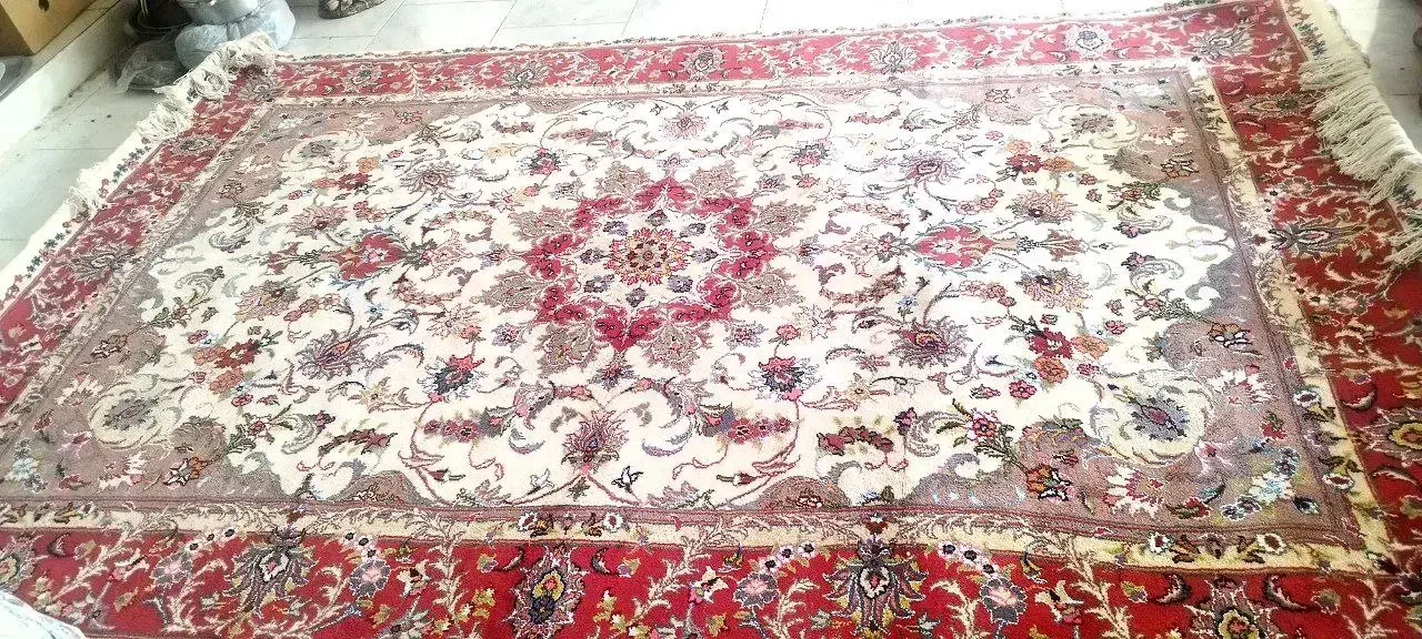 یک جفت فرش کاشمر طرح اولیا درجه یک|فرش|تبریز, |دیوار