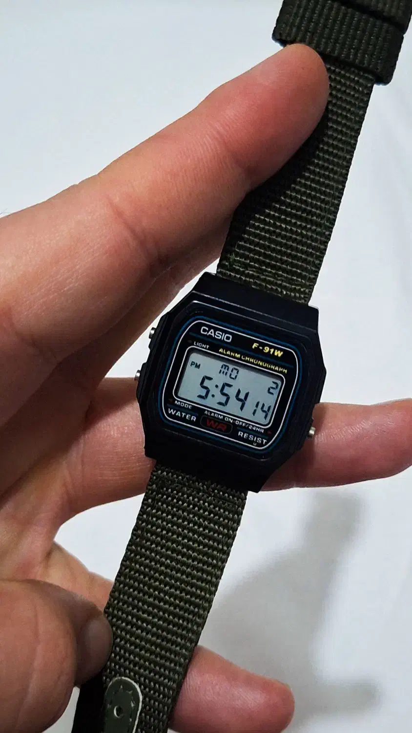 کاسیو F91w کاستوم شده|ساعت|کرمانشاه, |دیوار