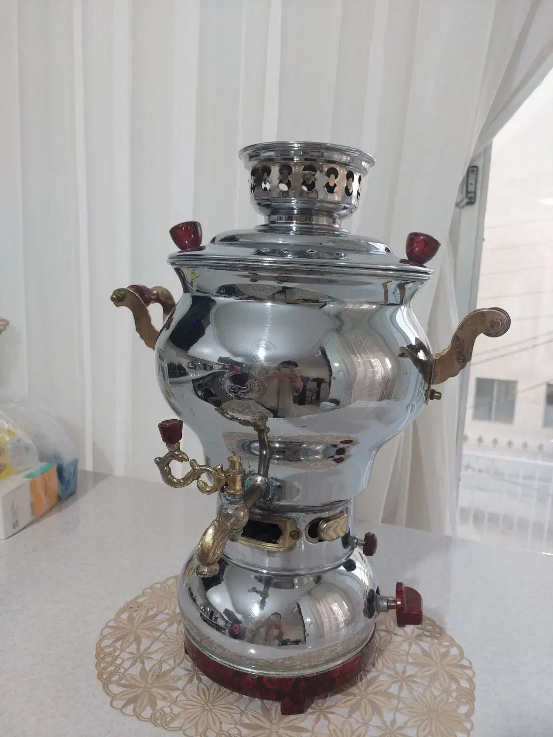 سماور ۶ لیتری|سماور، چای‌ساز، قهوه‌ساز|ساوه, |دیوار