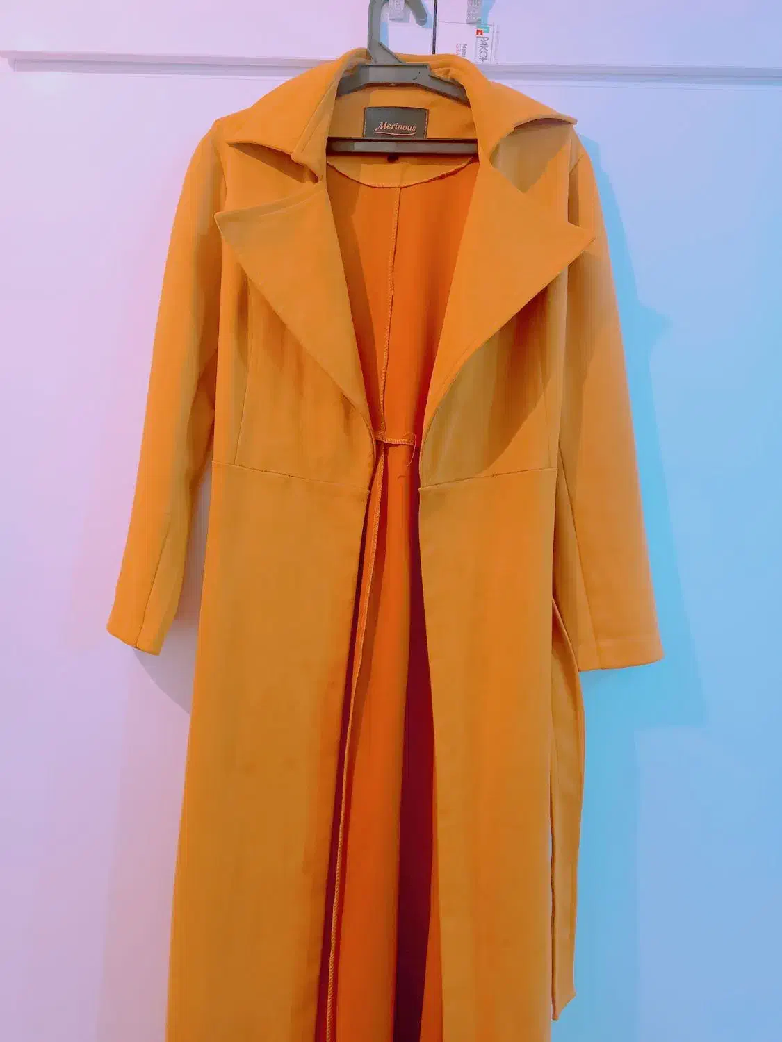 فوتر بلند زنانه رنگ خردلی|لباس|دوگنبدان, |دیوار