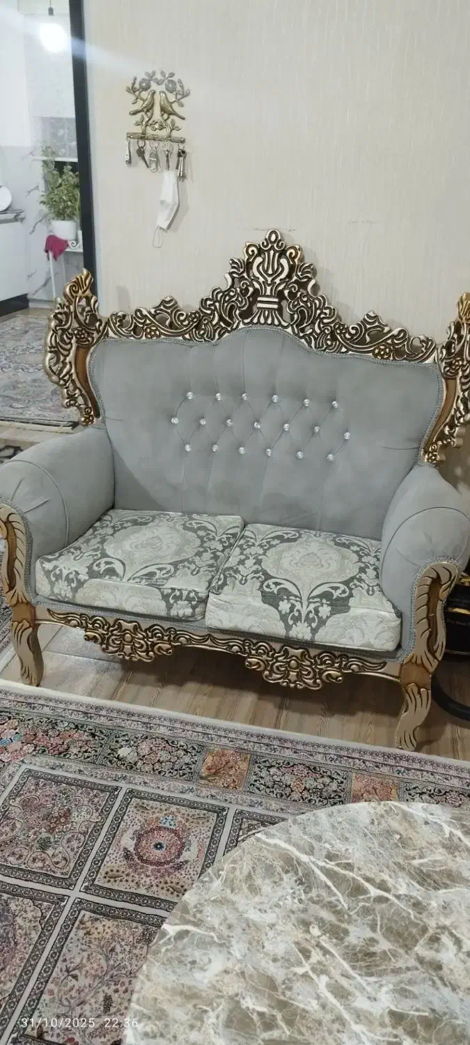 مبل 7نفره|مبلمان خانگی و میز عسلی|باغستان, |دیوار