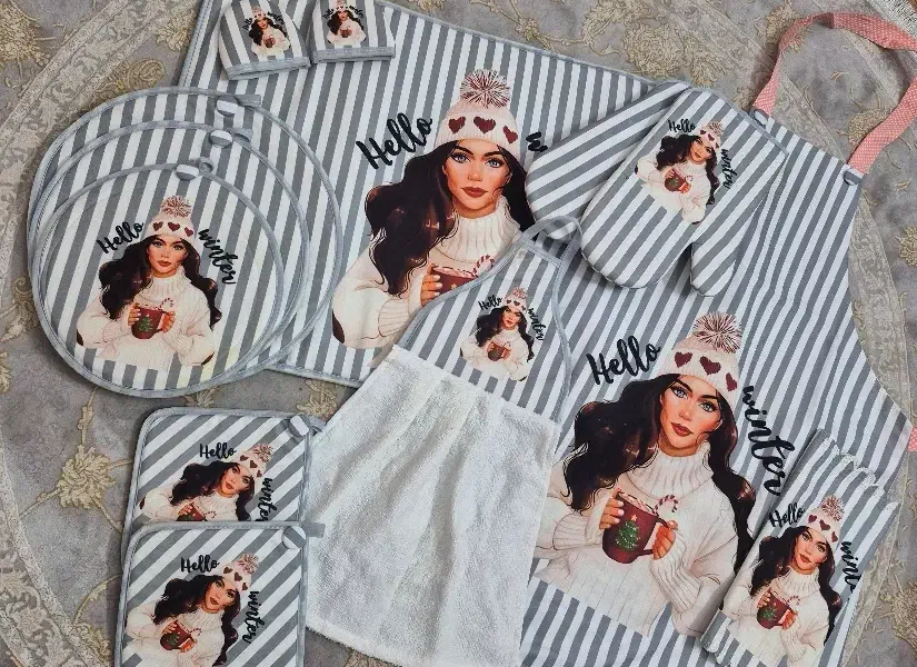 ست ۱۳ تیکه دم کنی|سفره، حوله، دستمال آشپزخانه|قم, علی آباد سعدگان|دیوار