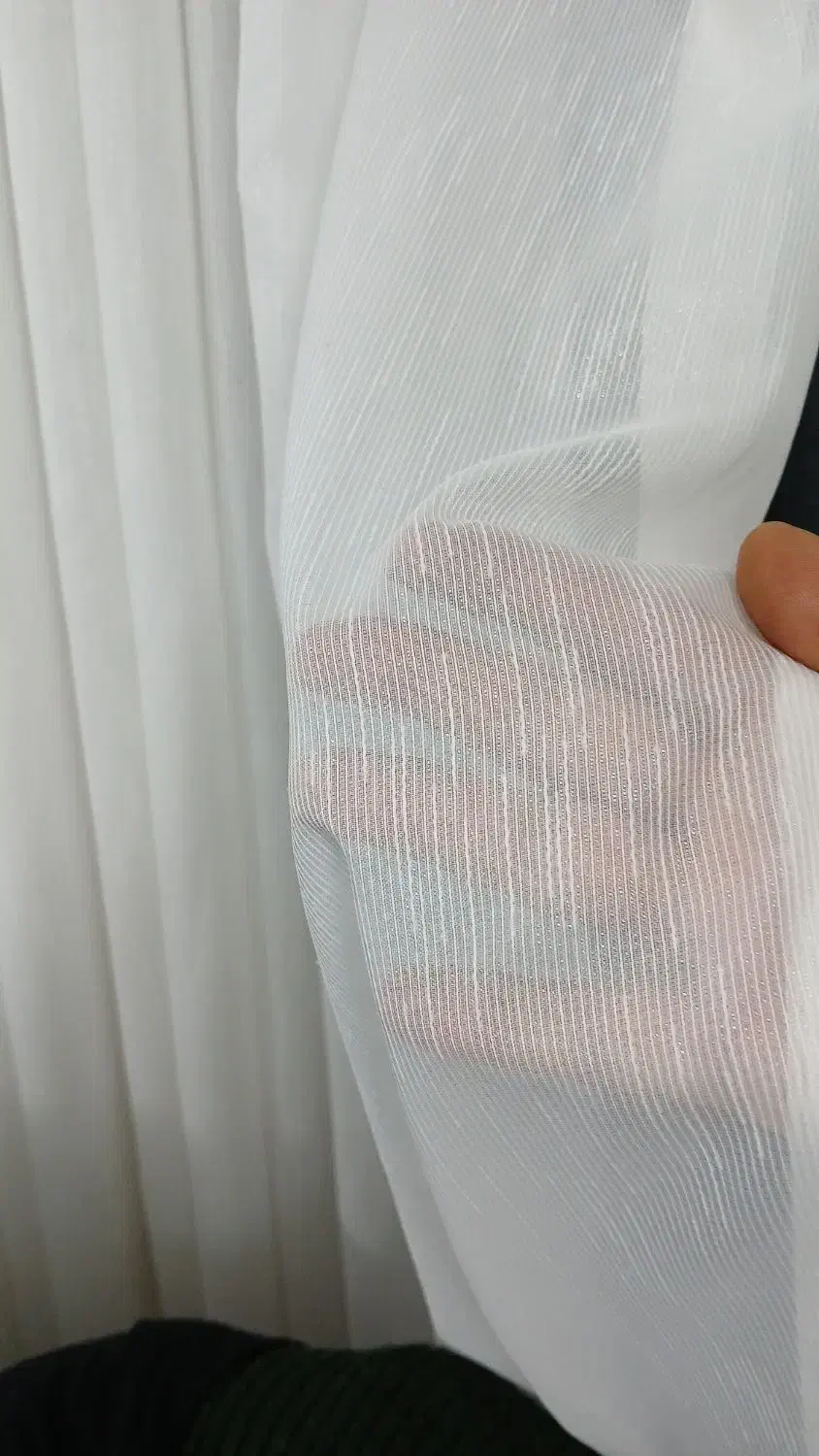 پرده مینیمال با پارچه ترک شاین دار و مخمل طوسی|پرده، رانر، رومیزی|قم, زاویه|دیوار