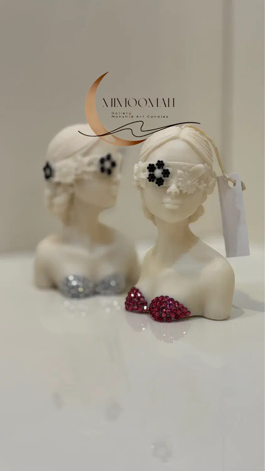 شمع دختر ناتلی نگین کاری شده|صنایع دستی و سایر لوازم تزئینی|تهران, پاسداران|دیوار