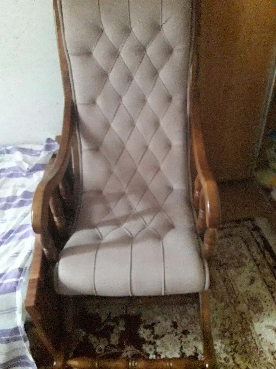 معاوضه فقط با برنج راکی دست ساز نرات با پارچه ترک|صندلی و نیمکت|رشت, سعدی (تختی)|دیوار