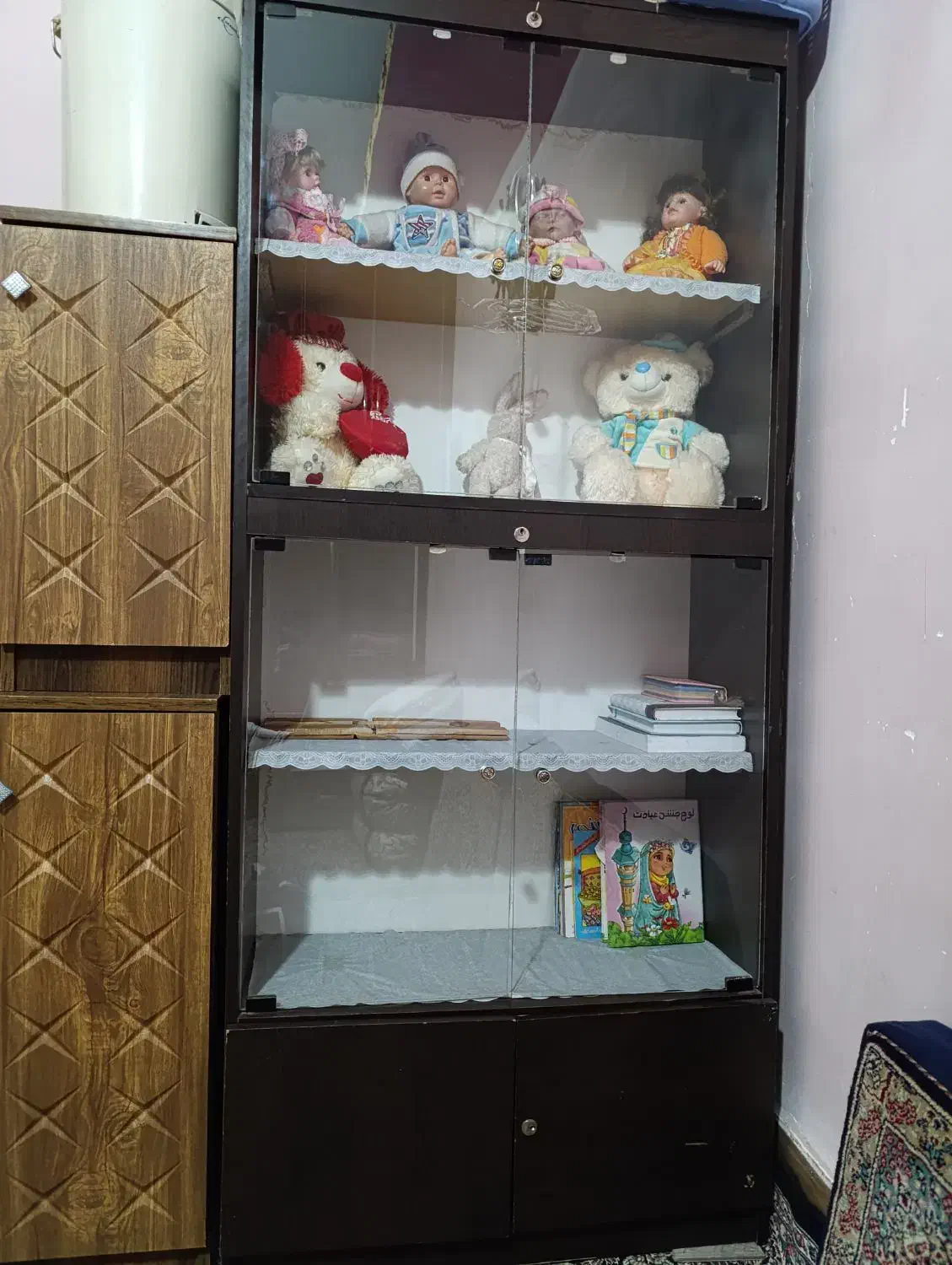 کمد کتابخانه|کتابخانه، شلف، قفسه‌های دیواری|سیرجان, |دیوار