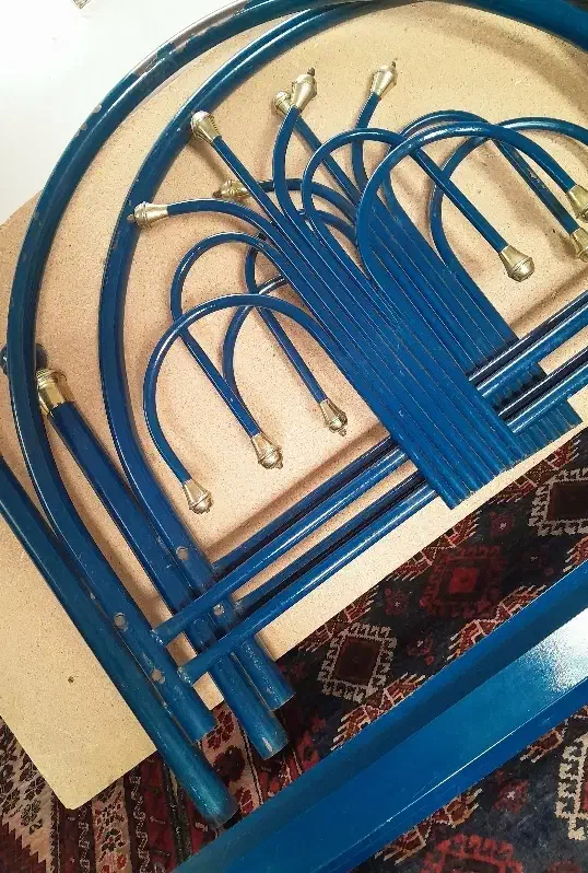 تخت فلزی یک نفره|تخت و سرویس خواب|سربیشه, |دیوار