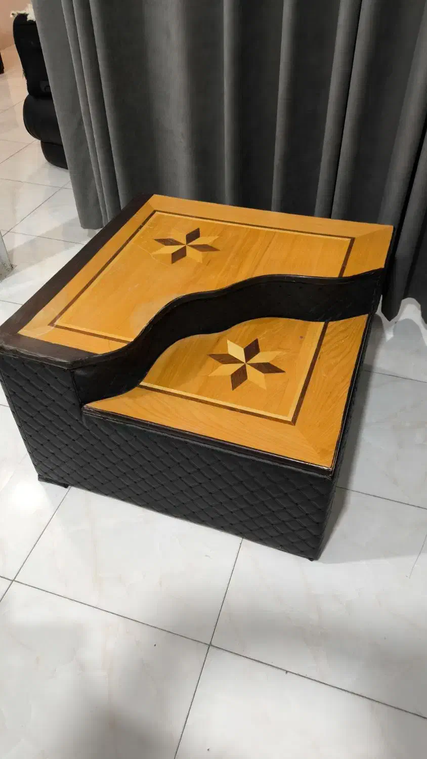 پافومیز آنتیک نو با چوب تخته نرد مرغوب ازچوب گردو|مبلمان خانگی و میز عسلی|سنندج, |دیوار