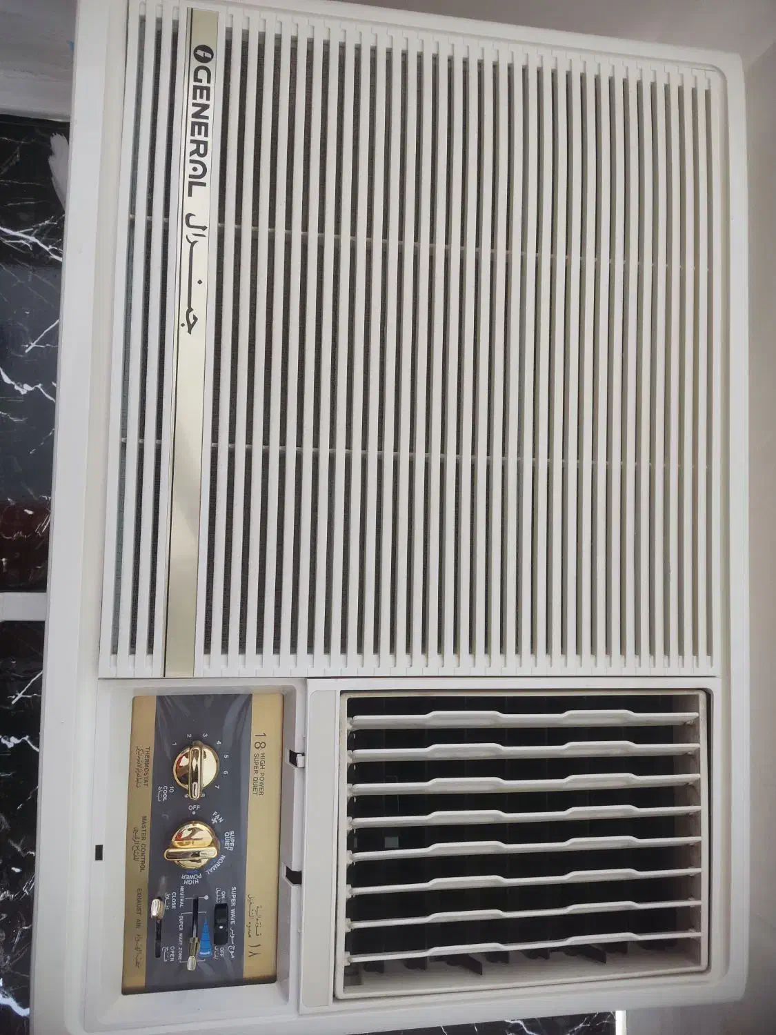 کولر پنجره ای هیجده هزار اوجنرال موتور بزرگ|کولر گازی و فنکوئل|مهر, |دیوار