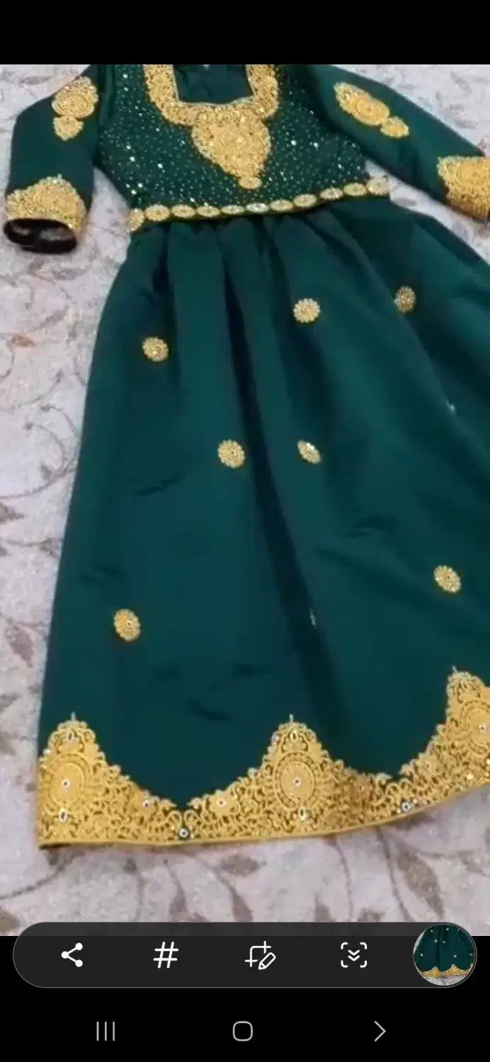 لباس مجلسی سبز درباری شیک سایز 44 فقط1بار پوشیده)|لباس|نیشابور, هفده شهریور|دیوار