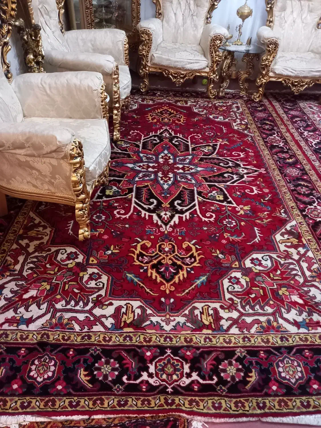 فرش دست باف ۹ متری بارماخ توخوش صمد خان|فرش|تبریز, |دیوار