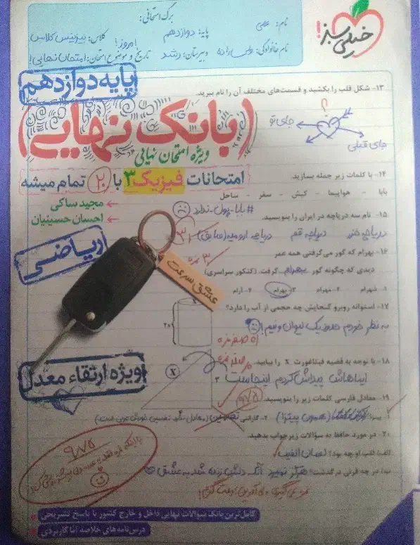 کتاب بانک نهایی فیزیک دوازدهم ریاضی|کتاب و مجله آموزشی|رشت, شهریاران|دیوار