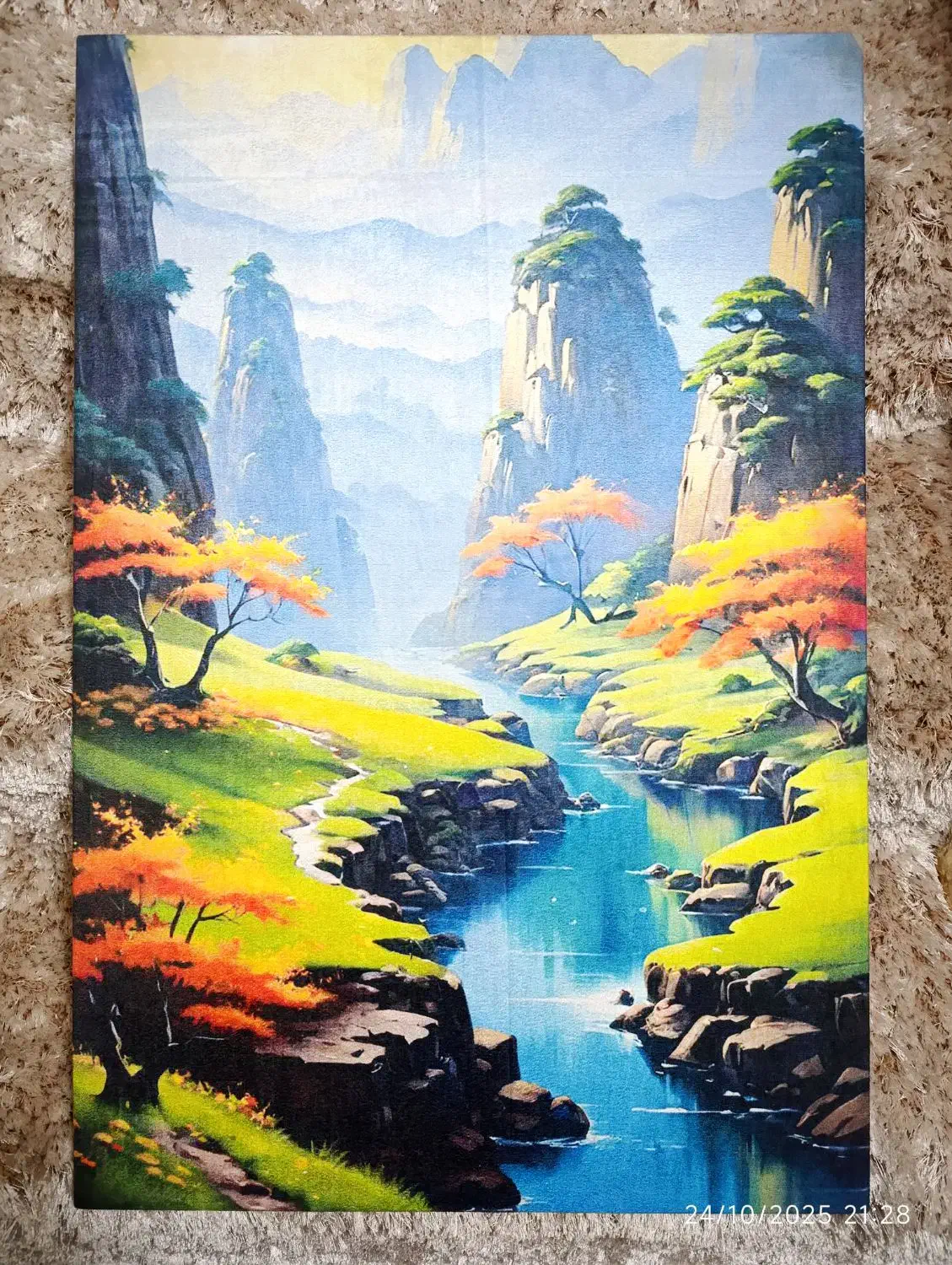 تابلو پارچه ای رویه مخمل|تابلو، نقاشی، عکس|هشتگرد, هشتگرد قدیم|دیوار