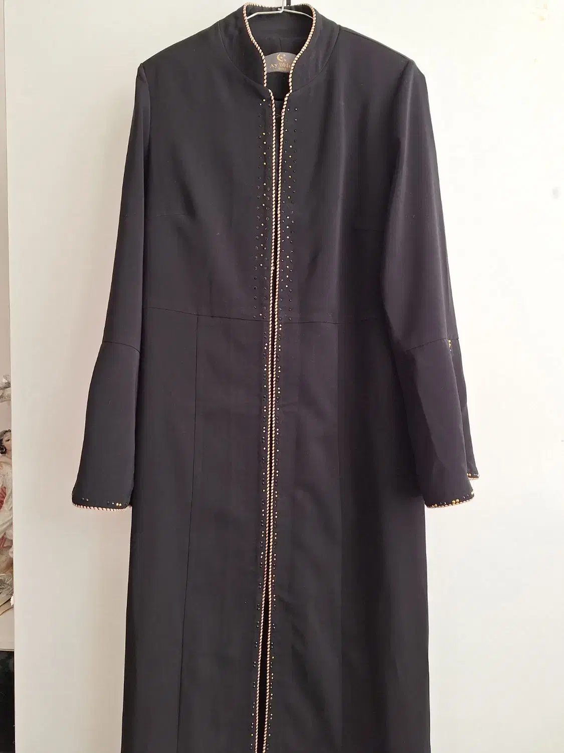 مانتو مشکی مجلسی بلند سایز۴۴|لباس|بناب, |دیوار