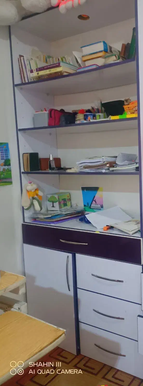 کمد.کتابخانه|کتابخانه، شلف، قفسه‌های دیواری|اهواز, سلطانمنش|دیوار