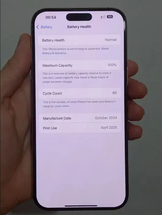گوشی ۱۶ پرومکس ریجستر شده باطری 100|موبایل|رشت, حمیدیان|دیوار