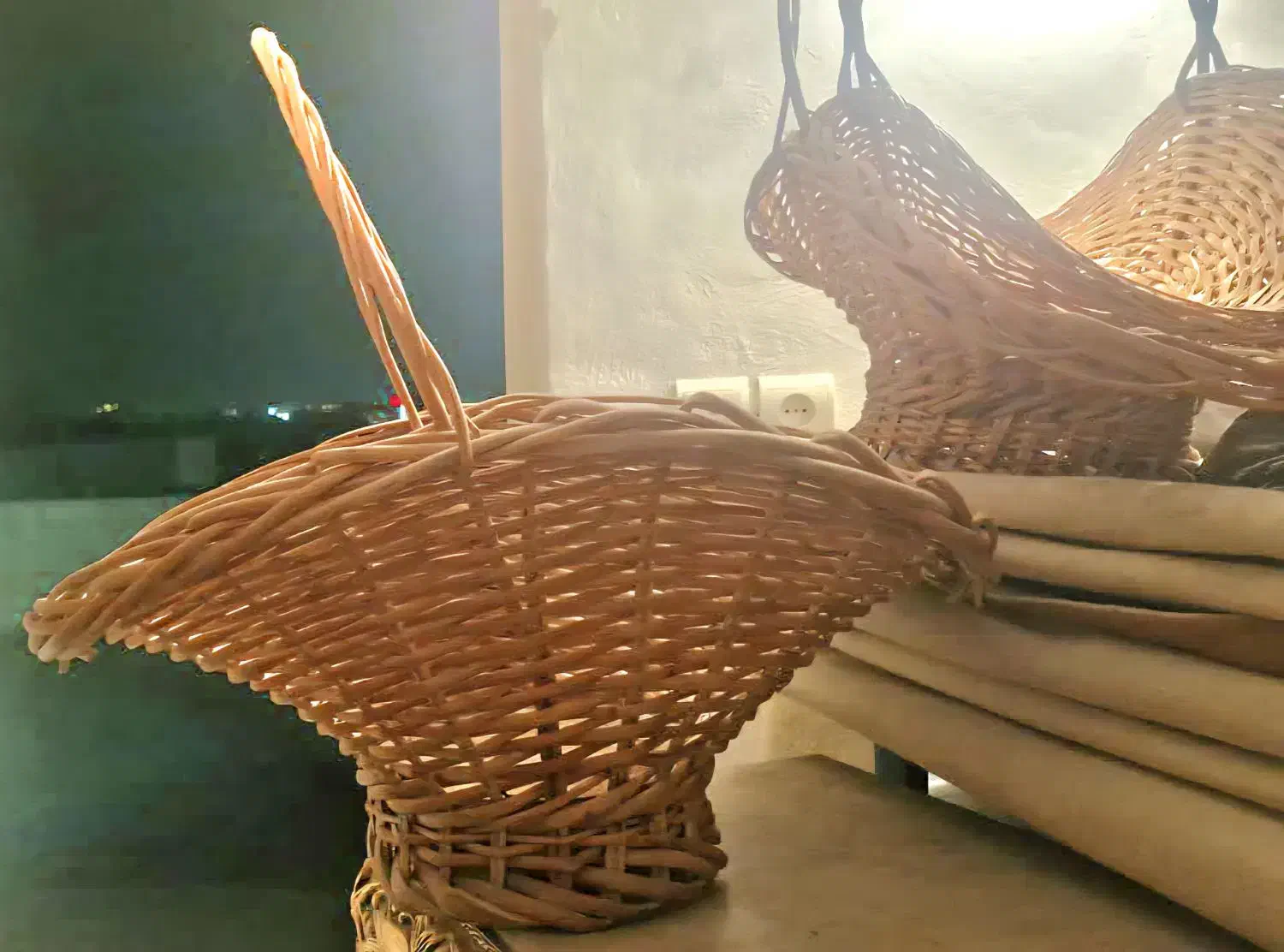 فروش ست ۵ عددی سبد حصیری دستسازه طبیعی وکاربردی|صنایع دستی و سایر لوازم تزئینی|اصفهان, رحیمآباد|دیوار