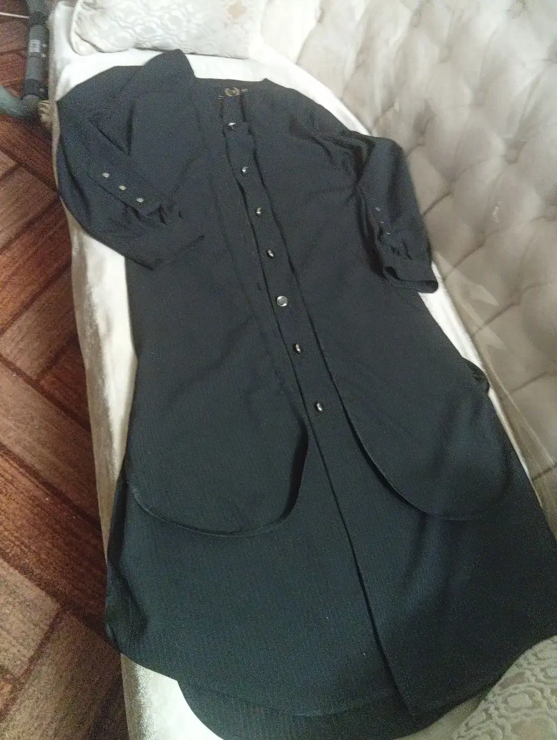 مانتو مشکی  نخی نوی نو سایز ۴۲|لباس|تهران, نارمک|دیوار