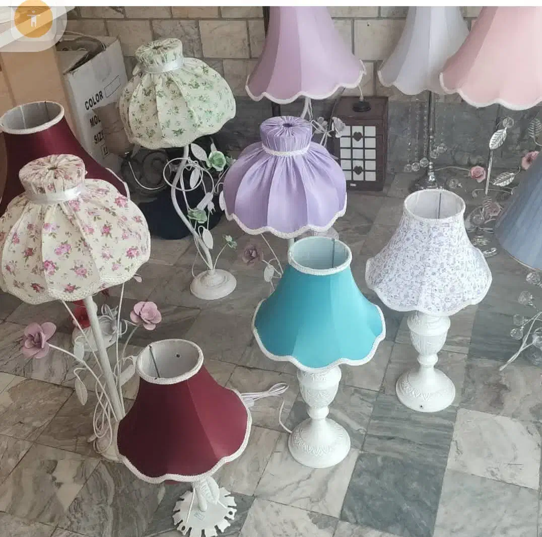 آباژور فلزی رنگ‌بندی|چراغ خواب و آباژور|تویسرکان, |دیوار