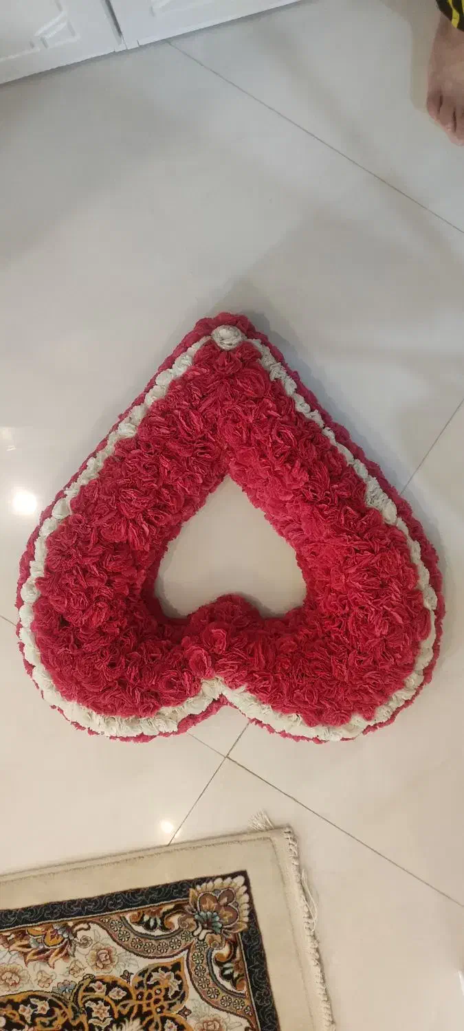 گل ماشین عروس مدل قلب|گل مصنوعی|قوچان, |دیوار