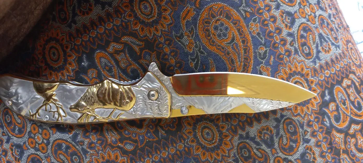 چاقو گوزنی|کلکسیون اشیاء عتیقه|رفسنجان, |دیوار