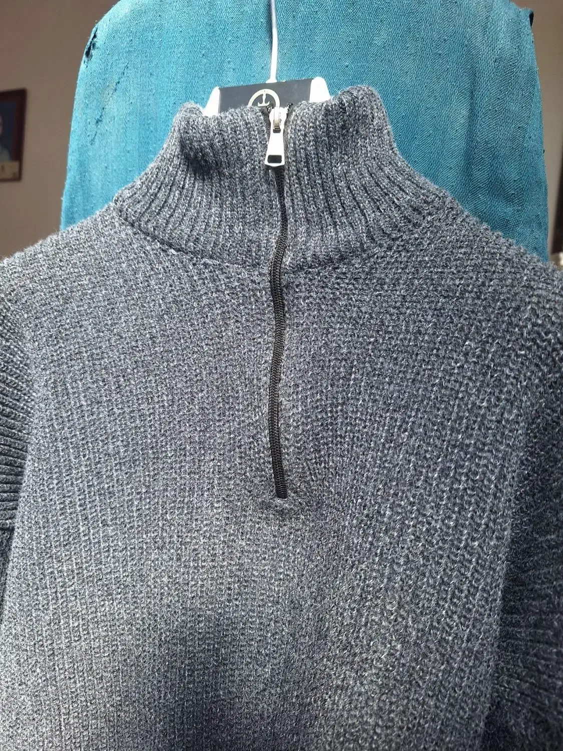 پلیور نیم زیپ ذغالی (فری سایز)|لباس|خمین, |دیوار