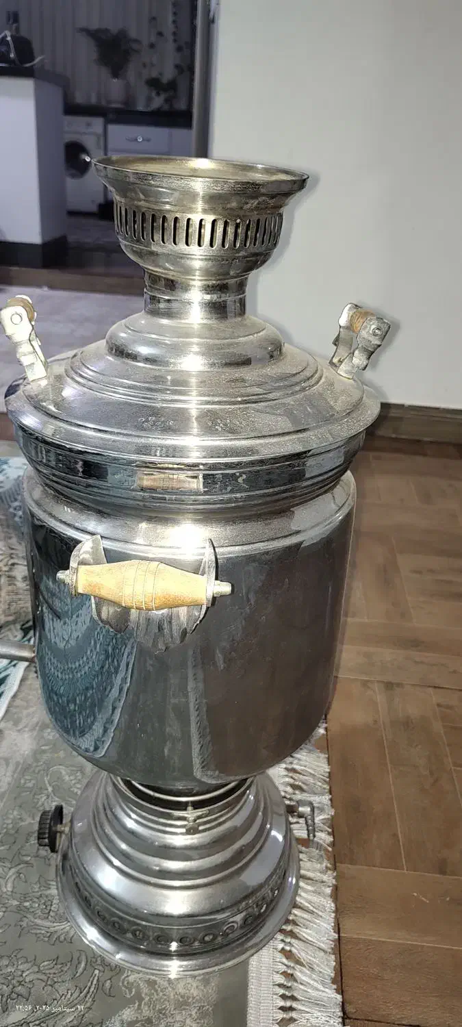 سماورگازی برنجی ۲۰لیتری مناسب مراسمات و قهوه خانه|سماور، چای‌ساز، قهوه‌ساز|وحیدیه, |دیوار